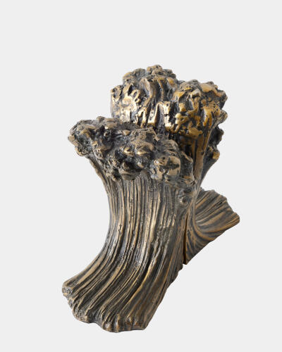 Rory Marble Column Lamp-Gray